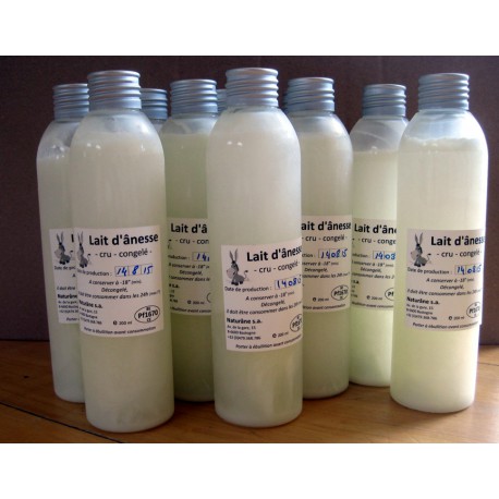 Lait d'ânesse frais congelé ( 1 litre )